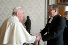 Ppe Francis received an Ecumenical Delegation  from Finland