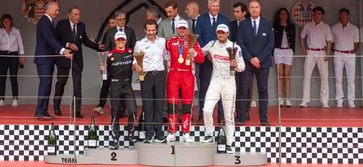 Siegerpodest e-Prix Monaco